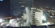 Katastrofa apartamentowca w Miami. Nagrania z akcji wyburzania budynku
