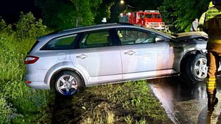 Groźnie wyglądające zderzenie w Dobryninie