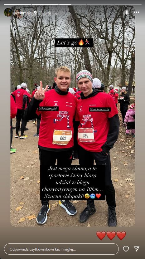 Kevin Mglej wziął udział w biegu charytatywnym