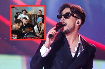 Dawid Kwiatkowski zaśpiewał na streamie Łatwoganga. Przekazał nagrodę na licytację