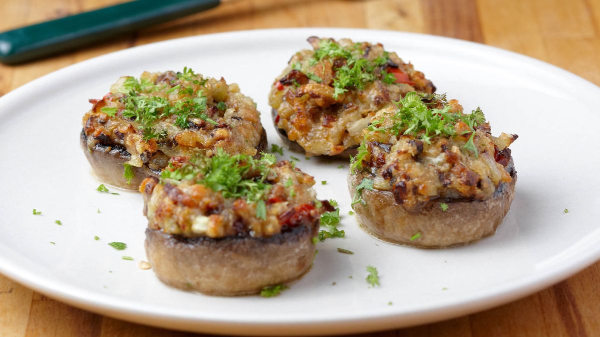 Faszerowane pieczarki