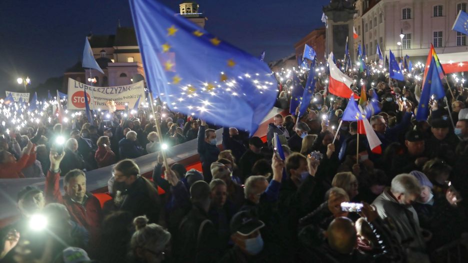 Prounijna manifestacja w Warszawie. GIS: nie wpłynęły żadne wnioski o ukaranie 