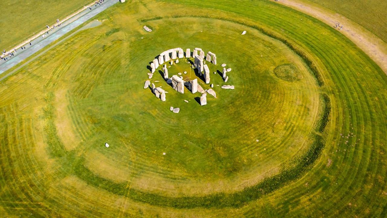 Stonehenge - widok z lotu ptaka