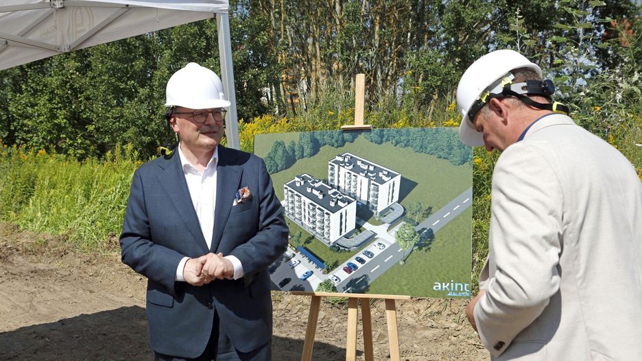 Wbicie łopaty pod budowę mieszkań w Grudziądzu