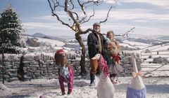 Świąteczna farma reklamuje TK Maxx