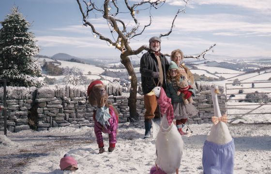 Świąteczna farma reklamuje TK Maxx