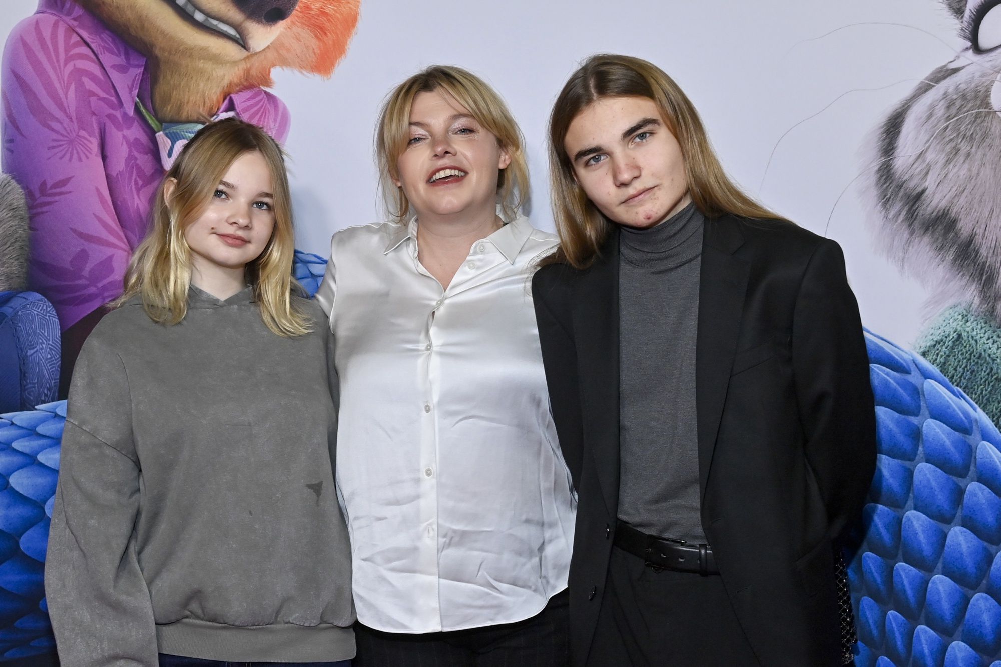 Anna Dąbrowska z dziećmi