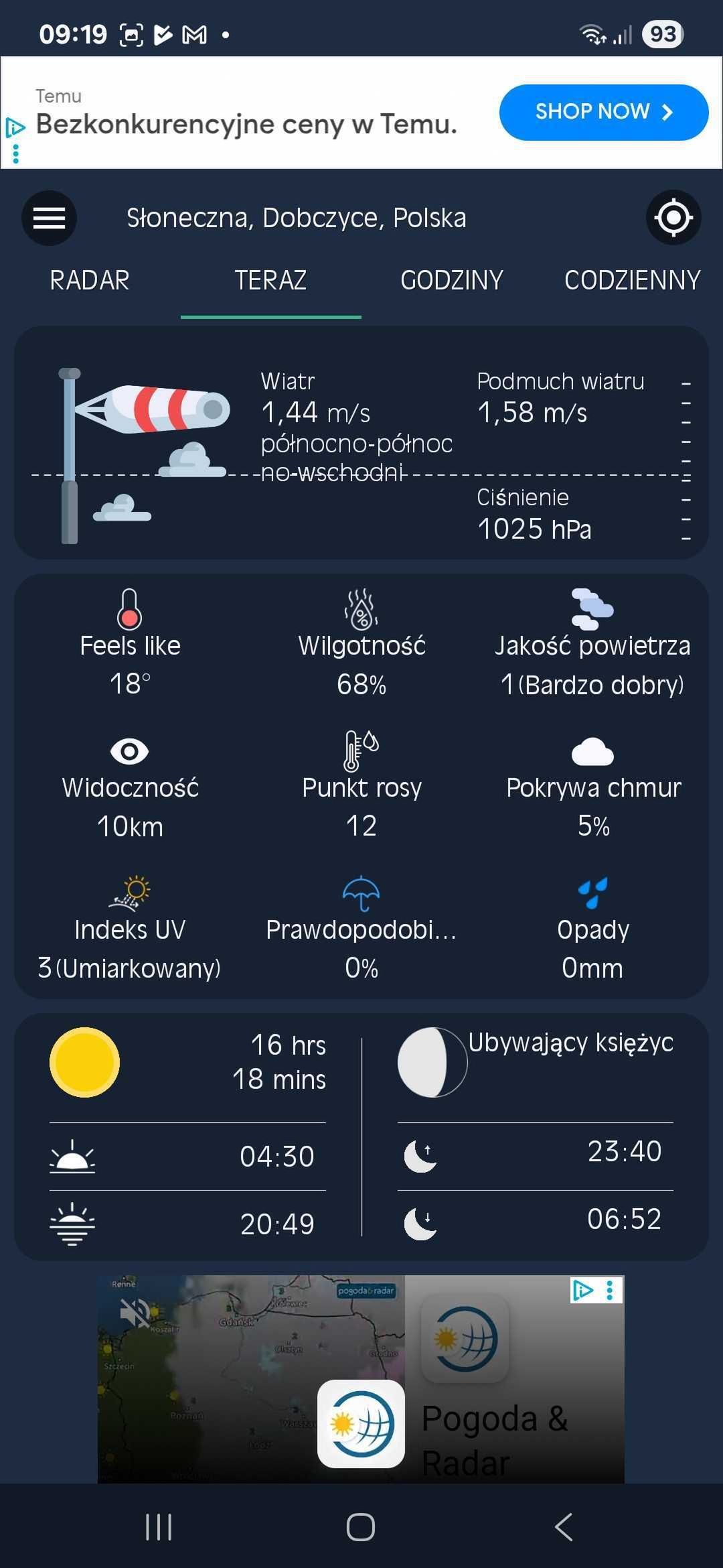 Radar pogodowy