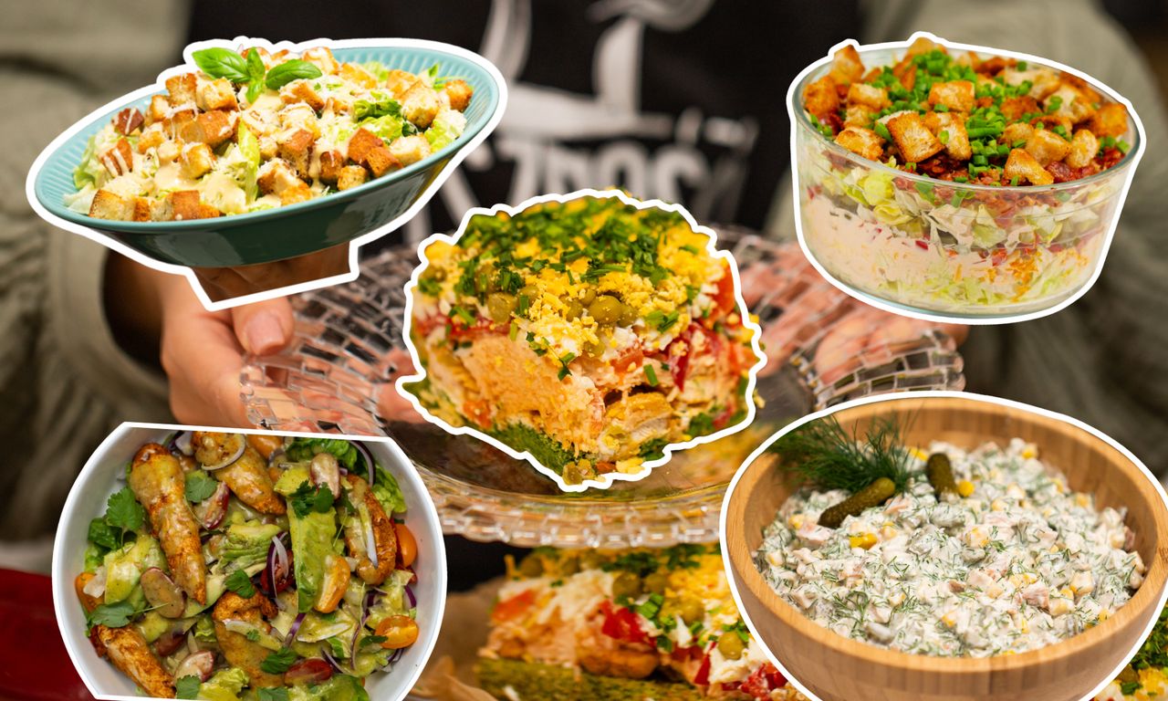 5 pomysłów na sałatki z kurczakiem w roli głównej. Nikt się im nie oprze