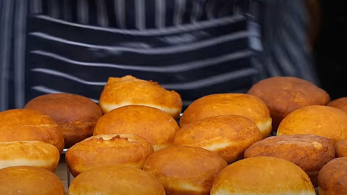 Pączki z przepisu Tomasza Strzelczyka.