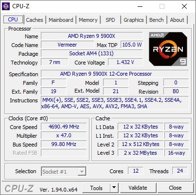 AMD Ryzen 9 5900X - podkręcanie
