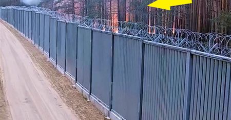 Zobaczyli kłęby dymu. Nagranie z granicy z Białorusią