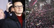 Morawiecki grzmi przed Sejmem. Zwrócił się do wyborców Trzeciej Drogi