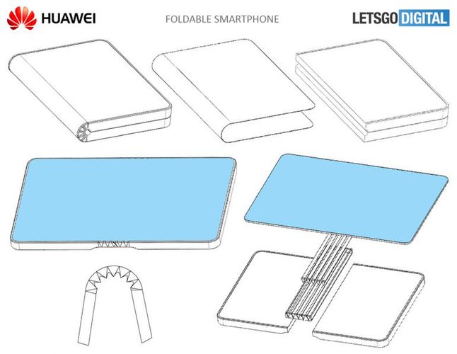 Patent Huaweia dotyczący urządzenia ze składanym ekranem