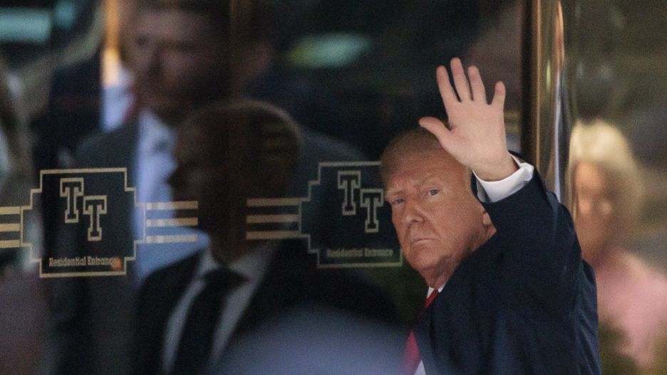 Donald Trump przybył do Nowego Jorku
