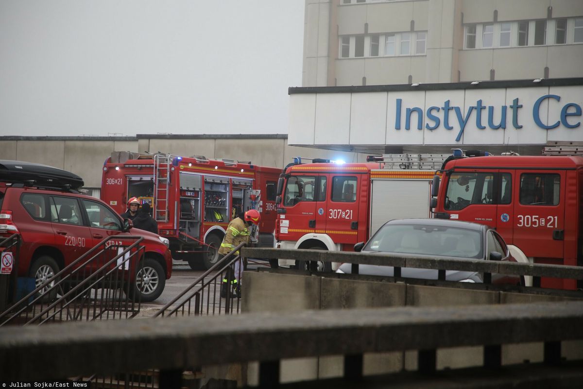 Łódź. Pożar w Instytucie Centrum Zdrowia Matki Polki