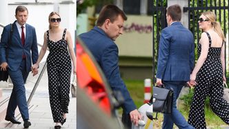 TYLKO NA PUDELKU: Nowa partnerka Łukasza Schreibera przyjechała do sądu. "Trzymali się za ręce i poszli do sklepu"