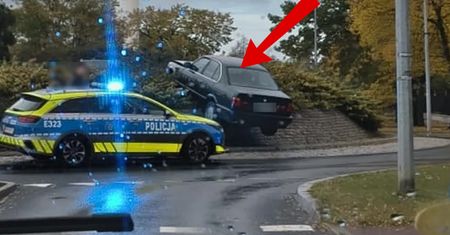Poszło w Polskę. To nie fotomontaż. Tak zakończył jazdę BMW