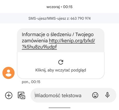 Fałszywy SMS