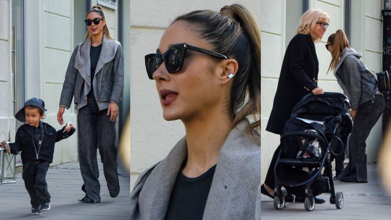 Ida Nowakowska "przyłapana" z synem i mamą