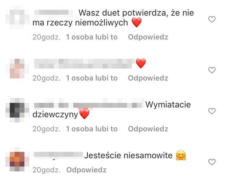 Katarzyna Zielińska i Anna Lewandowska świętują zakończenie treningu piosenką