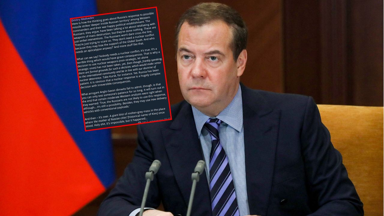 "Great melted stain". Medvedev threatens a strike on Kyiv