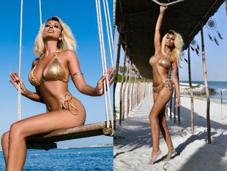 Odmieniona Jola Rutowicz obnaża swoje wdzięki na plaży w Miami (FOTO)