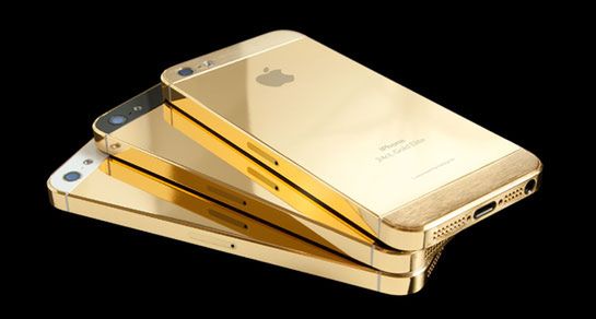 Złoty iPhone 5 (fot. Goldgenie)