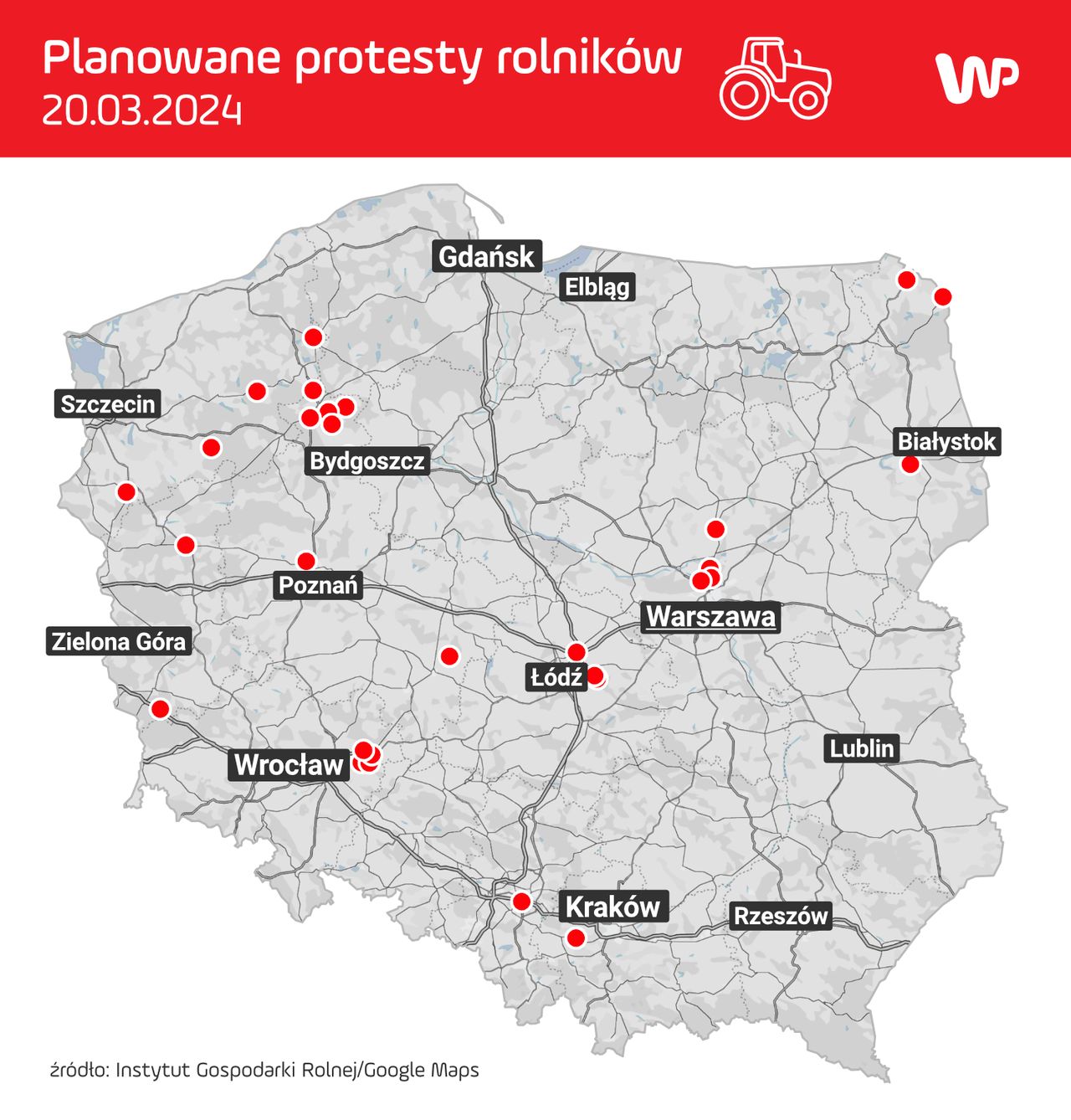 Pierwsze zgłoszenia protestów  na 20 marca