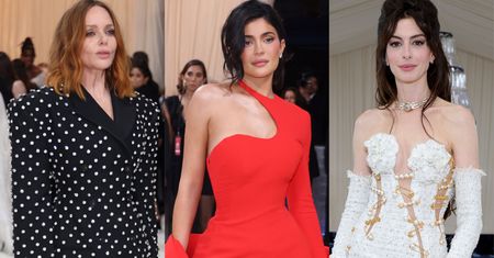 Najlepsze stylizacje z Met Gali 2023. Sukienkę Anne Hathaway "trzymały" tylko agrafki