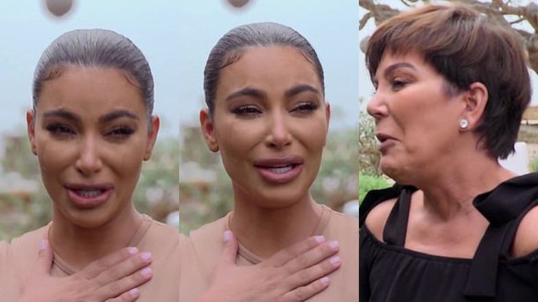 Kim Kardashian znowu płacze w "Za kamerą u Kardashianów"