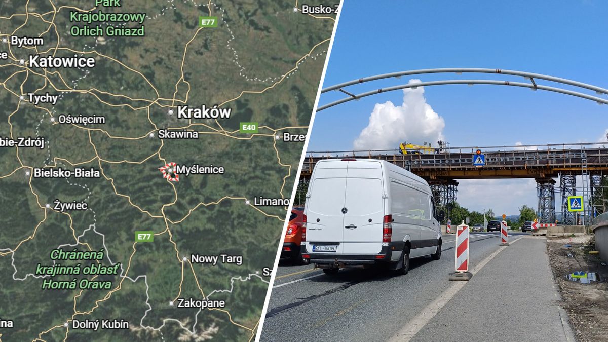  Utrudnienia na zakopiance. W tym miejscu może się korkować