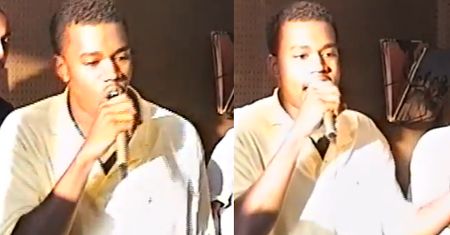 ZOBACZ, jak rapuje 19-letni Kanye West!