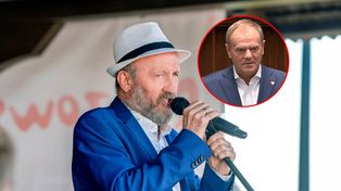 Tusk na planie "Rancza". Barciś komentuje