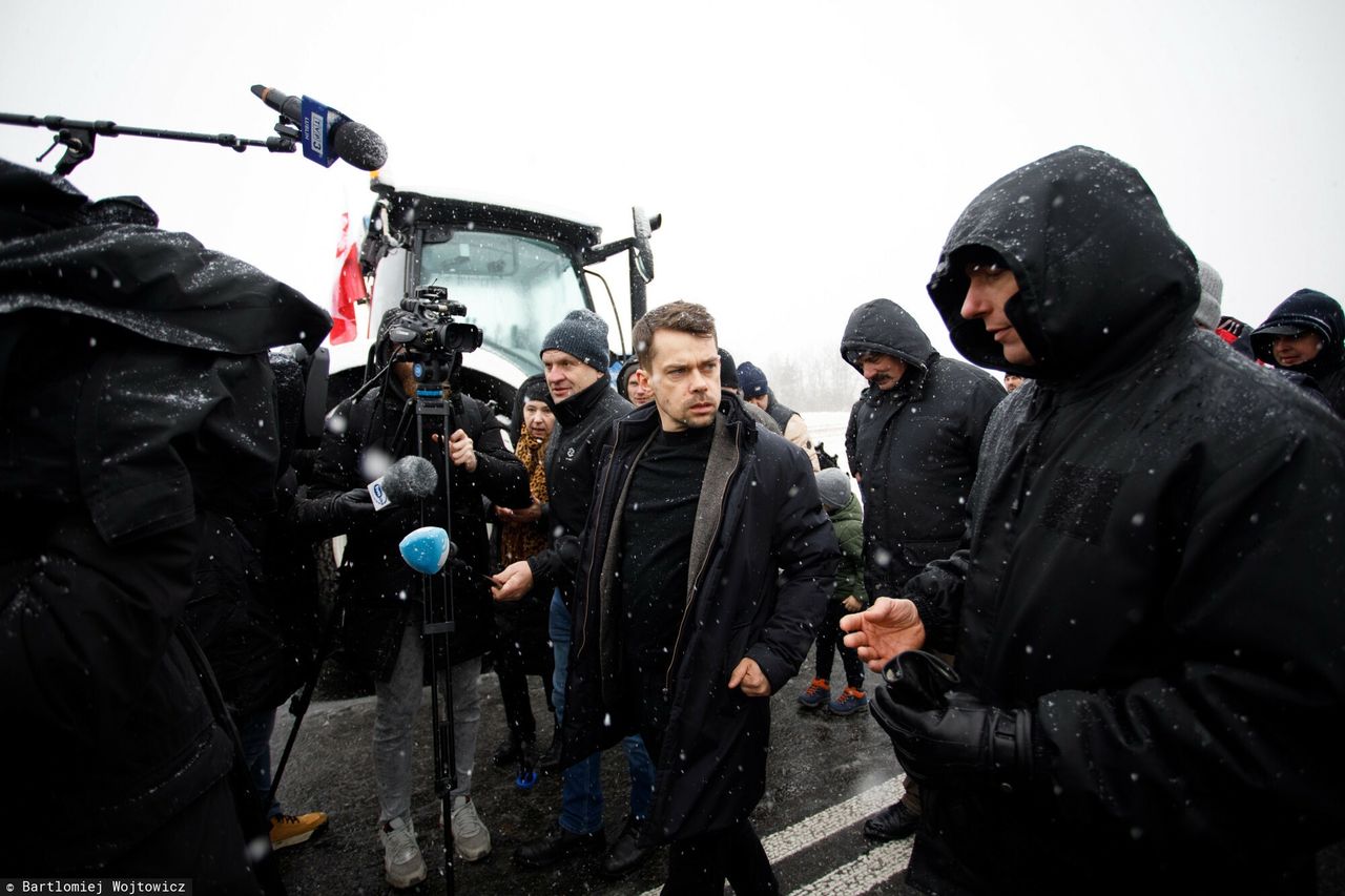 Kołodziejczakowi puściły nerwy. Podczas protestu padły mocne słowa