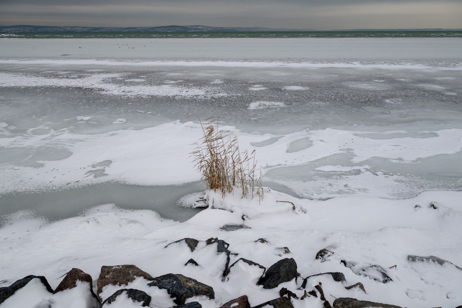 Zima opanowała węgierskie miasta