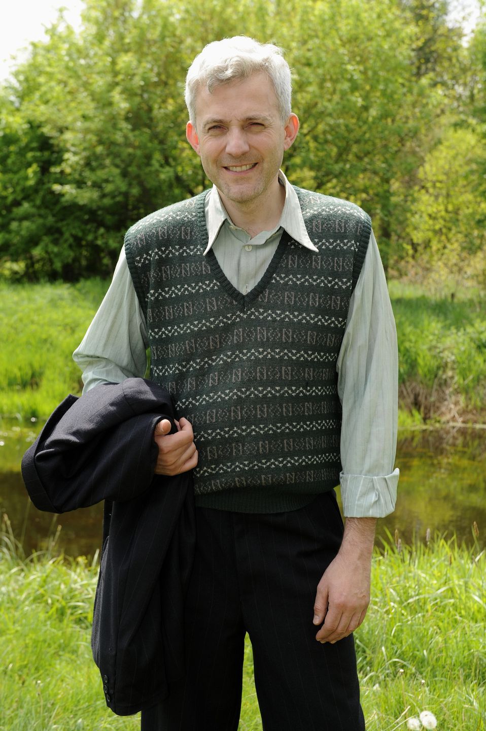Hubert Urbański na planie "Czasu honoru" w 2011 roku