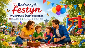 Wielki rodzinny festyn w Ostrowcu Świętokrzyskim. Animacje, dmuchańce i konkursy w Parku Miejskim