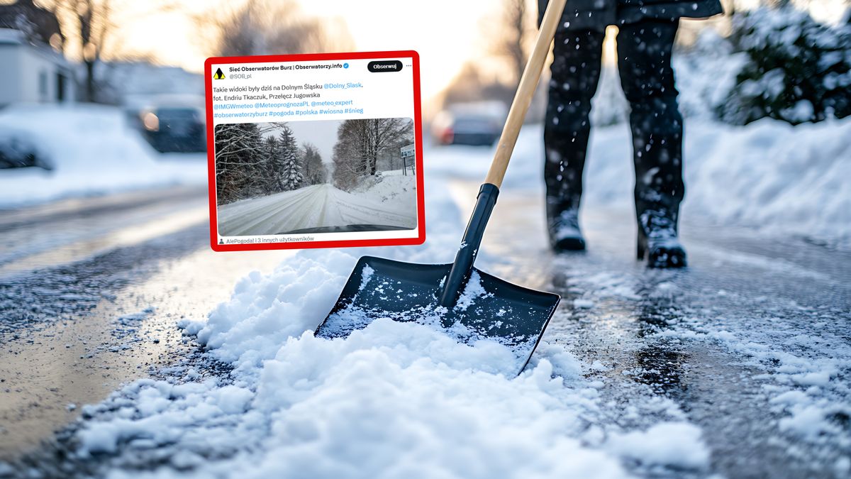 Zima znów zaatakowała (w tle zdjęcie poglądowe).
