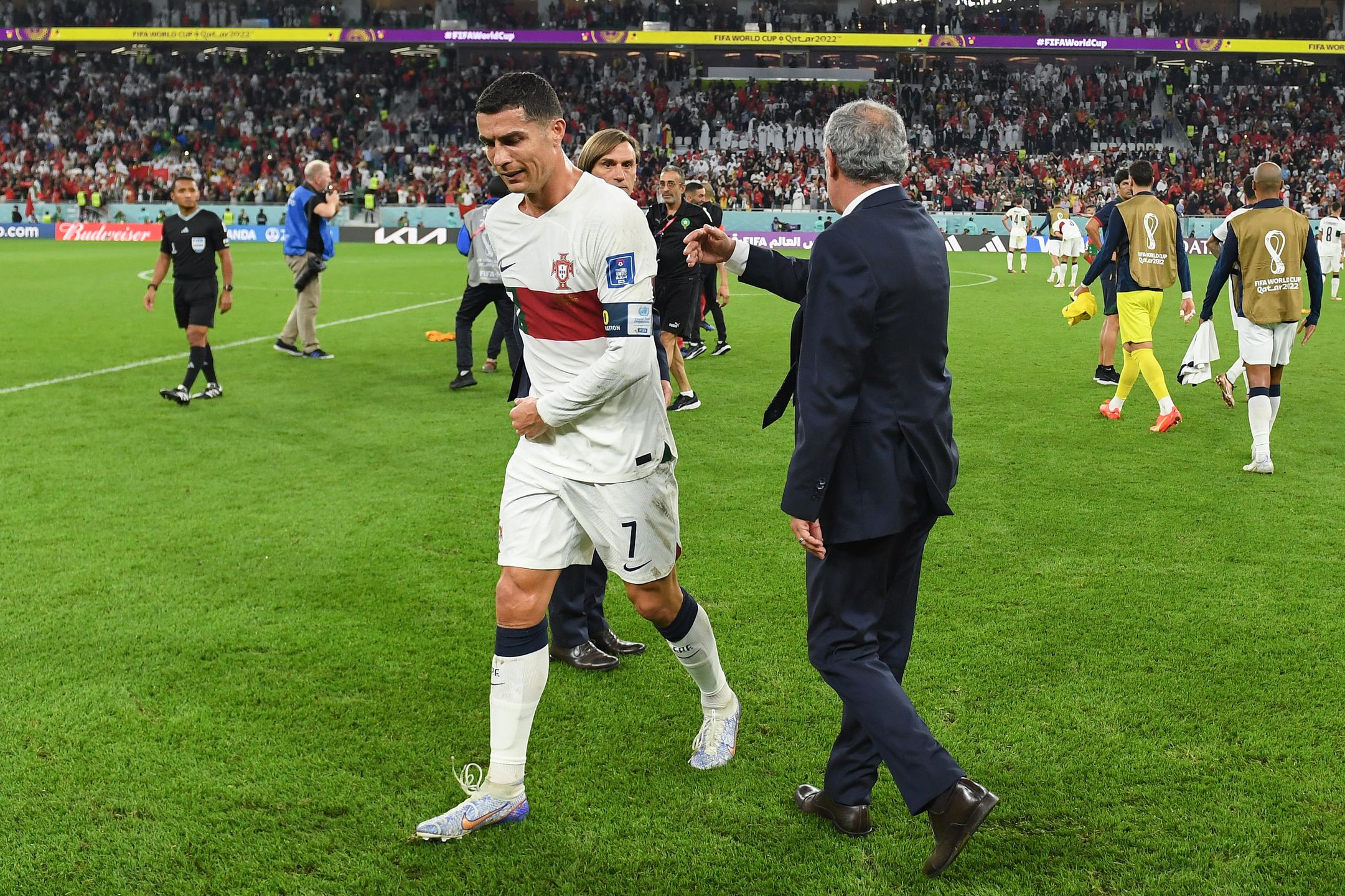 Cristiano Ronaldo płacze po odpadnięciu Portugalii z mundialu