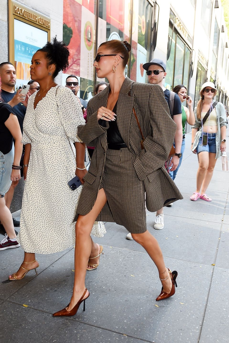 Hailey Bieber na Manhattanie