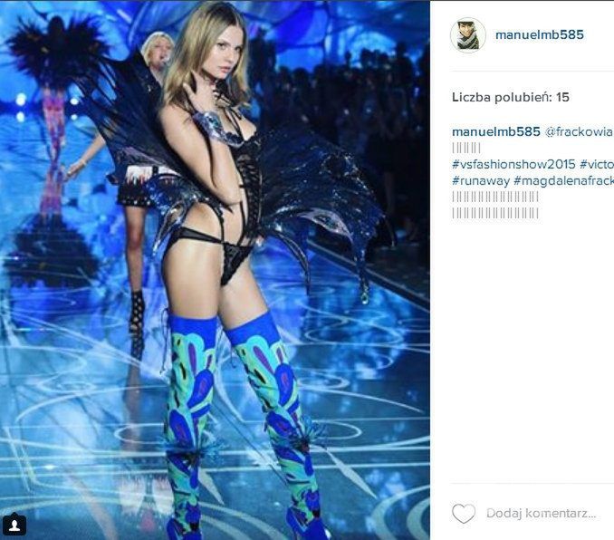Magdalena Frąckowiak i Monika Jagaciak - pokaz Victoria's Secret 2015