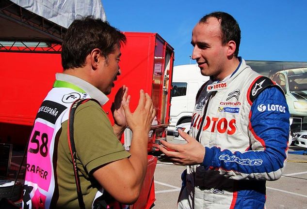 Robert Kubica przed startem w Hiszpanii / fot. facebook.com/cezarygutowskiofficial