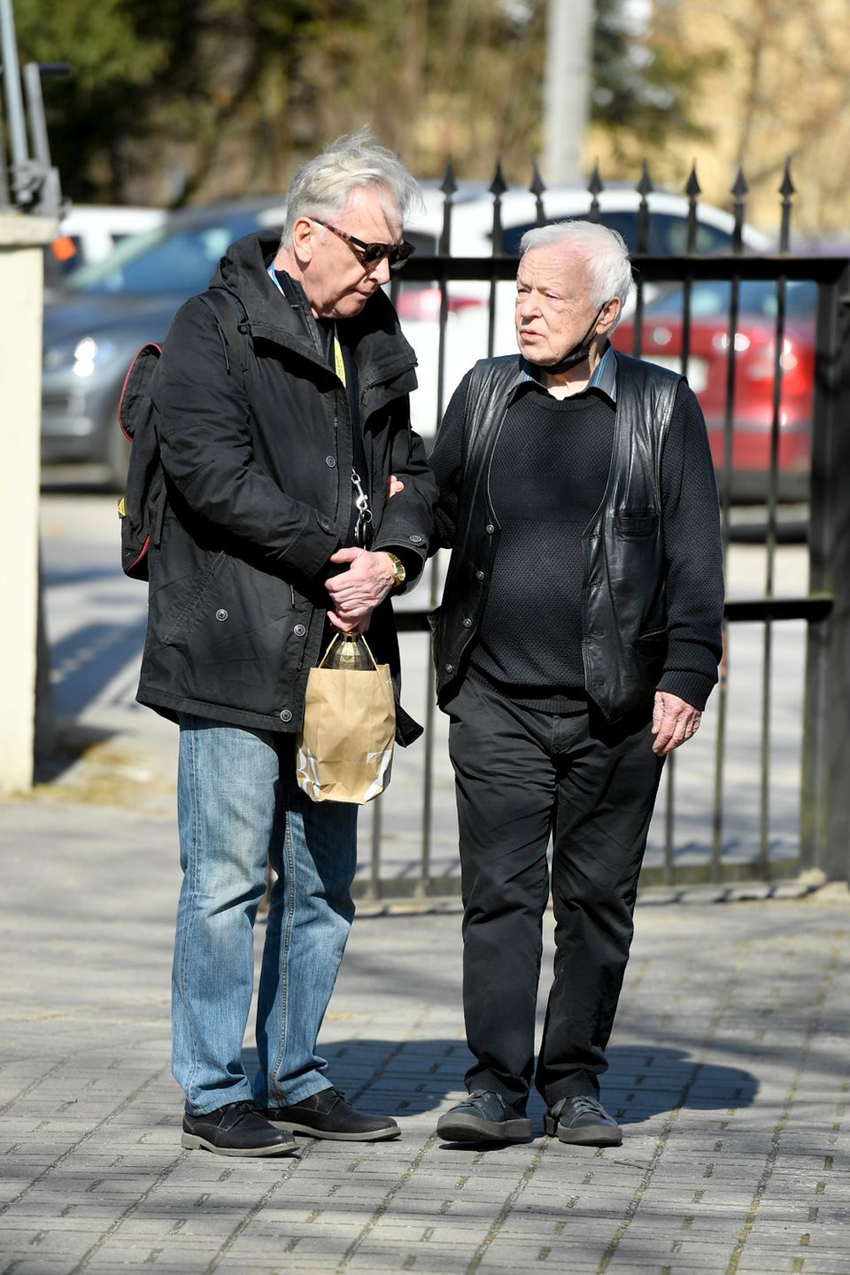 Marek Lewandowski, Marian Opania - pogrzeb Tadeusza Borowskiego