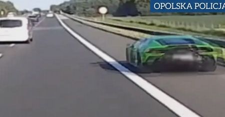 Nagranie z autostrady A4. Spójrzcie na kierowcę lamborghini