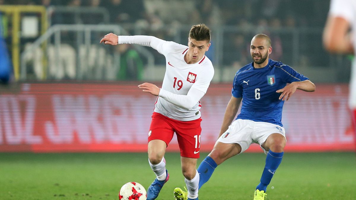 Newspix / Piotr Kucza / Krzysztof Piątek (z lewej) podczas meczu reprezentacji młodzieżowej