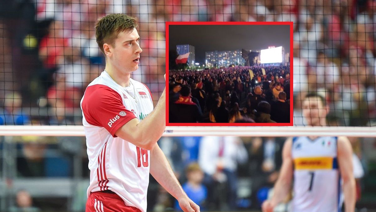 Newspix / Łukasz Laskowski/Press Focus / Na zdjęciu: Kamil Semeniuk, na małym zdjęciu: strefa kibica pod katowickim Spodkiem