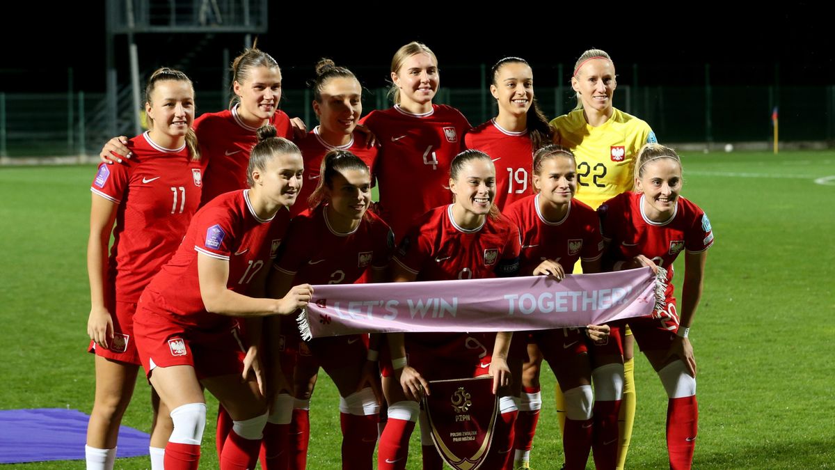 reprezentacja Polski kobiet na meczu w Serbii