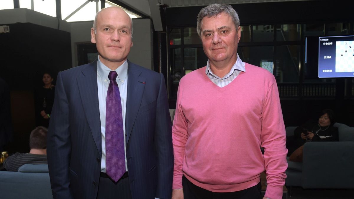 Na zdjęciu po lewej: Andriej Filatow, szef Rosyjskiej Federacji Szachowej