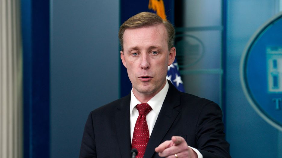 Jake Sullivan, US national security adviser, during a news conference in the James S. Brady Press Briefing Room at the White House in Washington, DC, US, on Tuesday, Oct. 1, 2024. The US is still working to assess the impact of Iran's attack against Israel but at this time does not know of any deaths, Sullivan told reporters. Photographer: Yuri Gripas/Abaca/Bloomberg via Getty Images